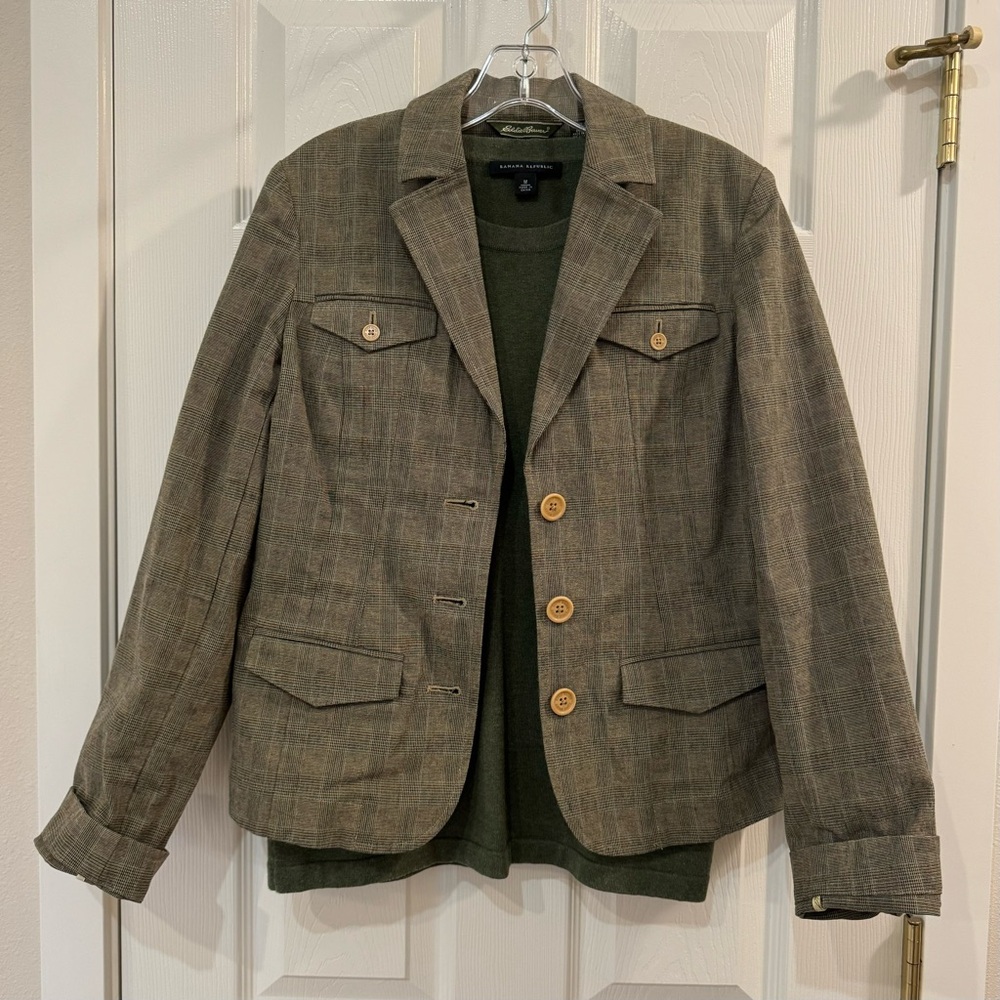 Women's Eddie Bauer Glen Plaid Blazer - Picture 16 of 16